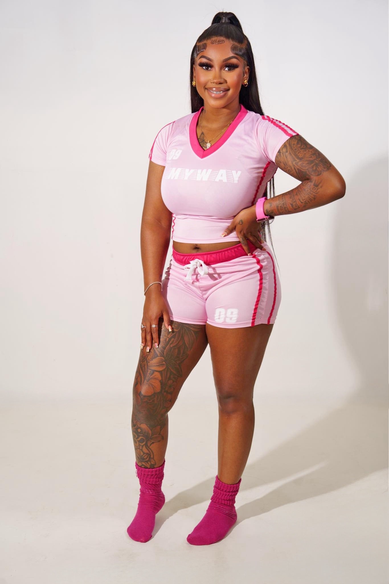 Women’s Sporty Track Set / Pink