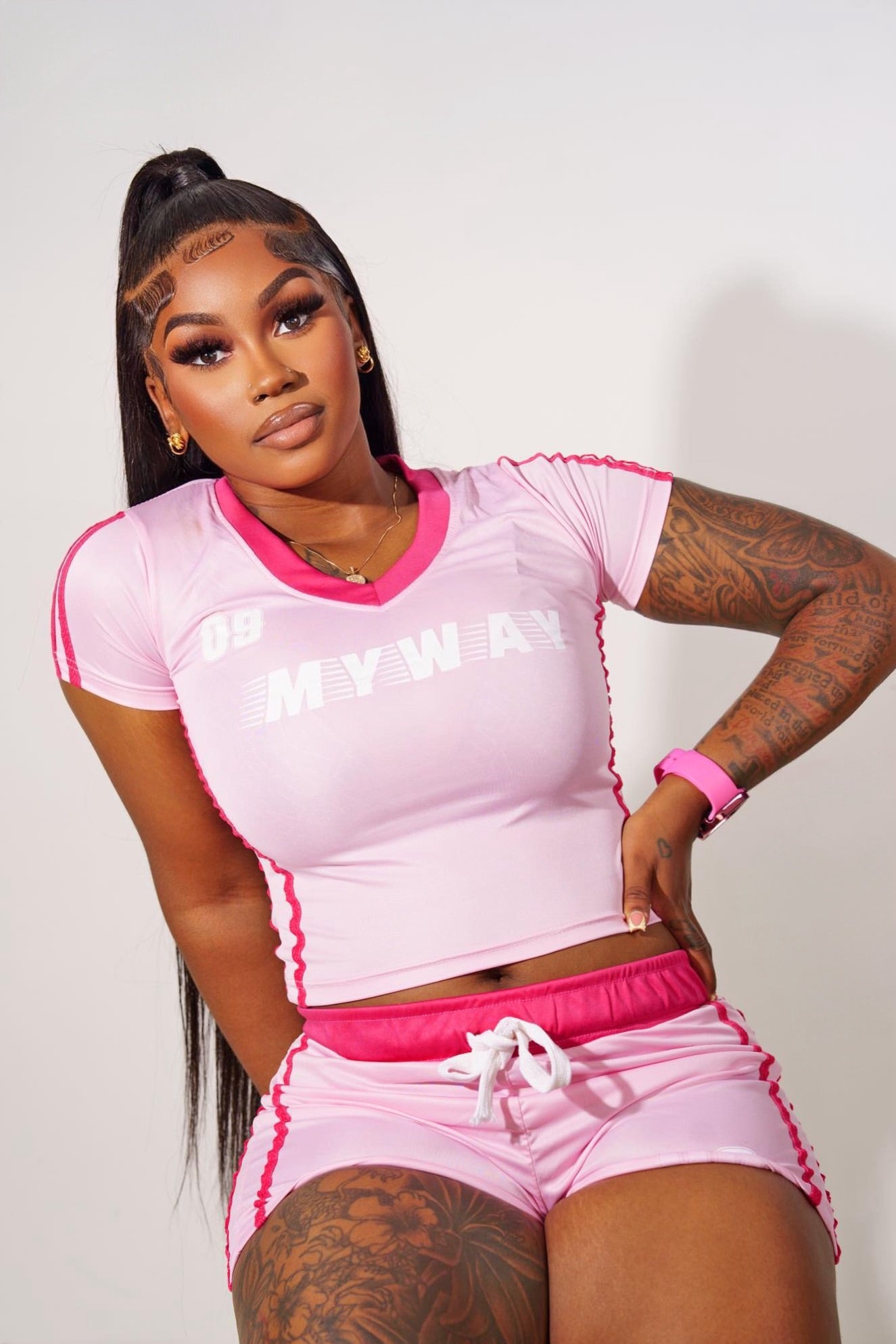 Women’s Sporty Track Set / Pink